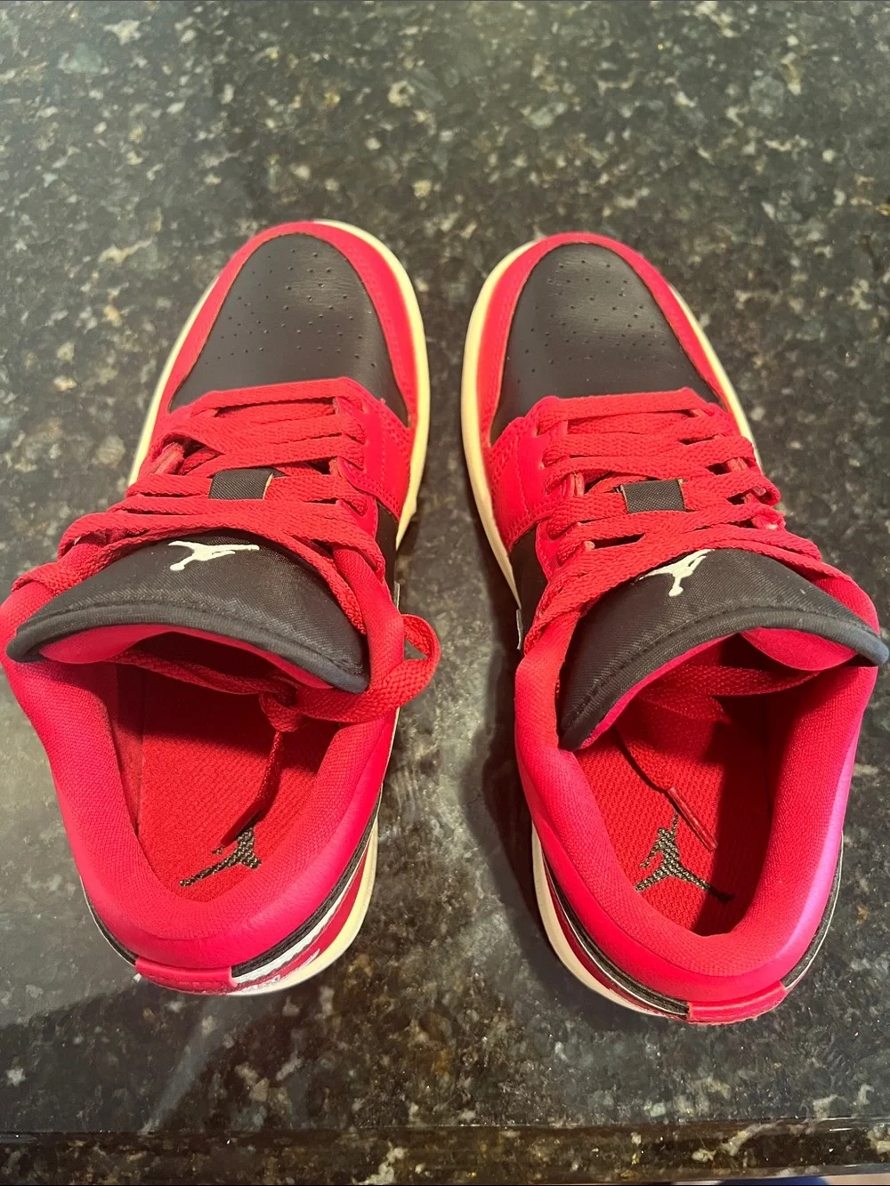 Nike Women’s Air Jordan 1 Low - Black/Red/Cream 6W / 4.5Y